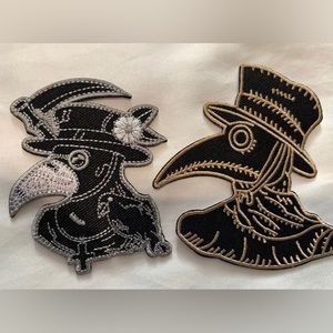 The plague doctor iron on patches